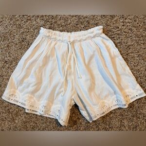 Aerie Soft White Sleep Shorts